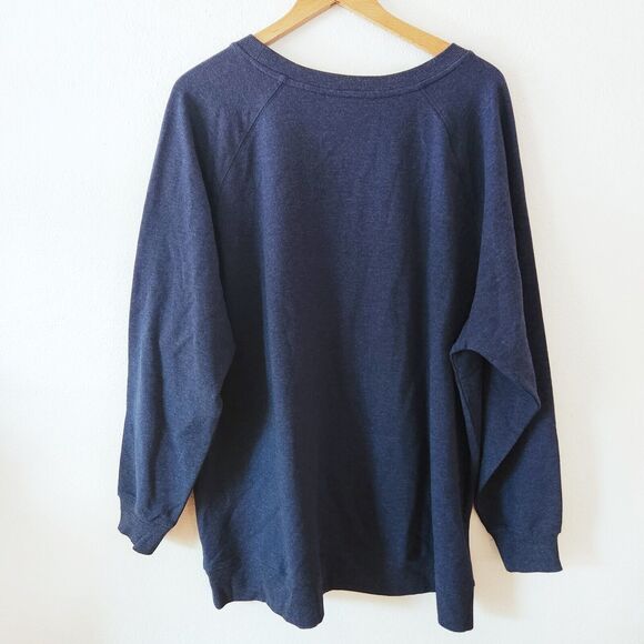 Wild Fox Woman’s Size XL Sweater Good Vibes Colorful Textured Sweatshirt Crew - Picture 4 of 10